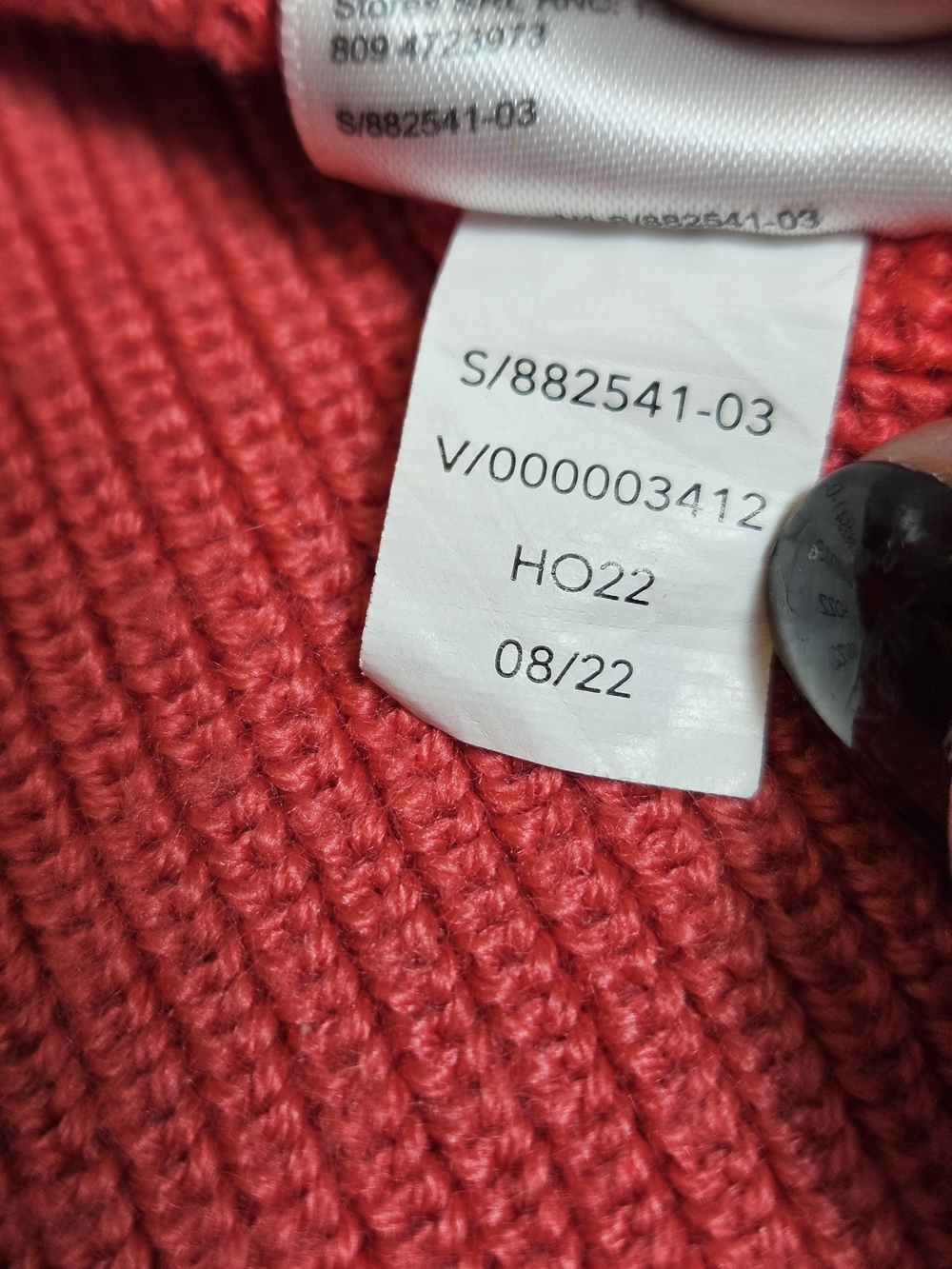 Athleta Hanover Refined V-Neck Sweater Coral Women's Large - Picture 8 of 8